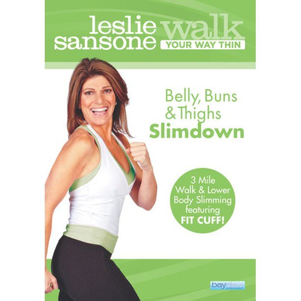 [USED - LIKE NEW] Leslie Sansone: Walk Your Way Thin - Belly, Buns, & Thighs Slimdown - Collage Video