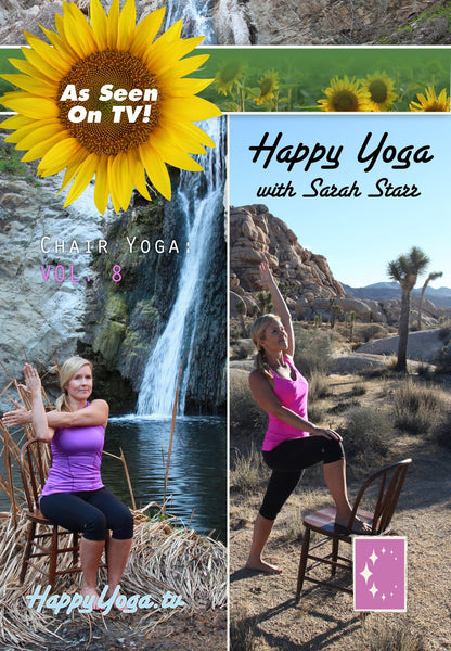  Happy Yoga with Sarah Starr Sunflower Splendor Chair Yoga :  Movies & TV