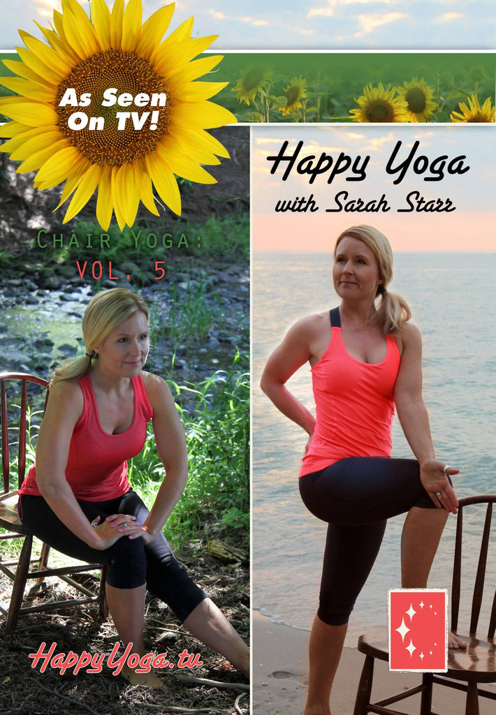 Happy Yoga with Sarah Starr: Chair Yoga Volume 5 - Collage Video