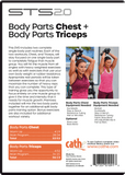 *NEW* Cathe STS 2.0 Body Parts Chest + Body Parts Triceps DVD - Collage Video