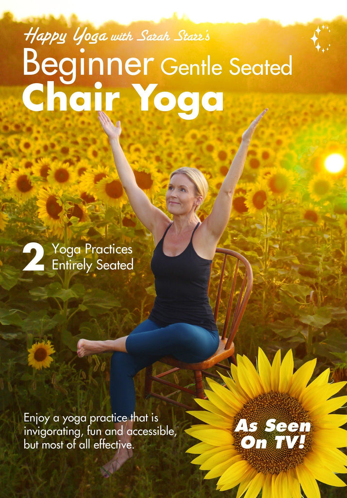 Gentle Seated Chair Yoga for Beginners with Sarah Starr - Collage Video