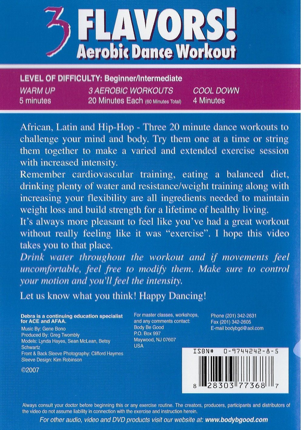 3 Flavors Aerobic Dance Workout African Latin and Hip Hop With Debra