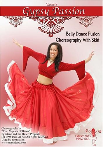 [USED - LIKE NEW] Vashti's Gypsy Passion: Belly Dance Fusion Choreography With Skirt - Collage Video