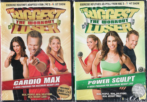[USED - LIKE NEW] the biggest loser (cardio max & power sculpt) (2-DVD set)
