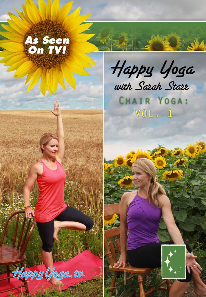 [USED - LIKE NEW] Happy Yoga with Sarah Starr: Chair Yoga Volume 1 - Collage Video