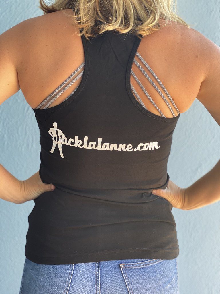 Women's Jack LaLanne Racerback Tank - Collage Video