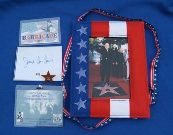 Jack LaLanne Walk of Fame Picture & Star Badges